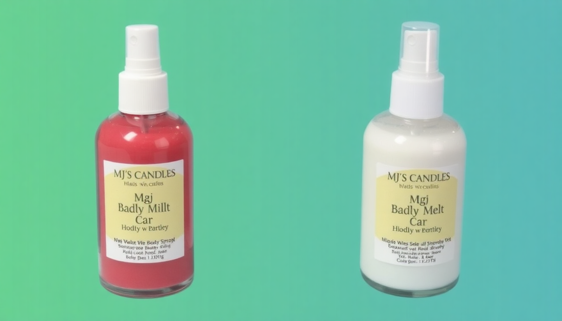 MJ'S CANDLES LLC wax melts and body spray 