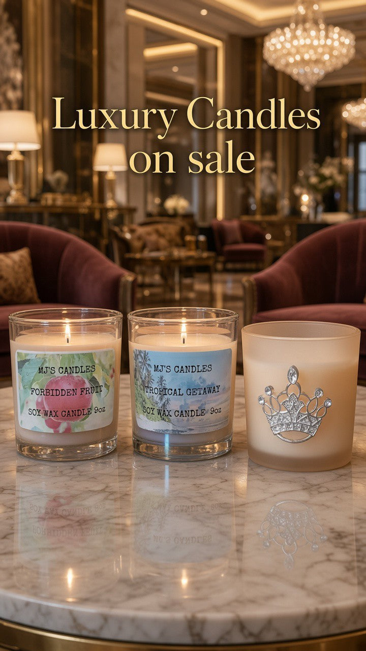 Luxury Soy Scented Candles On Sale - Handcrafted & Natural