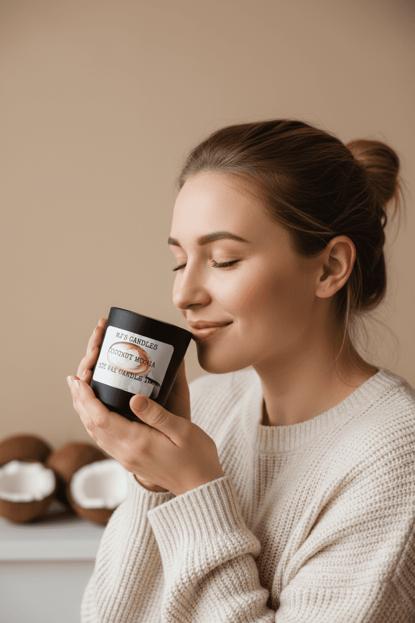 Coconut Mocha 10oz soy candle