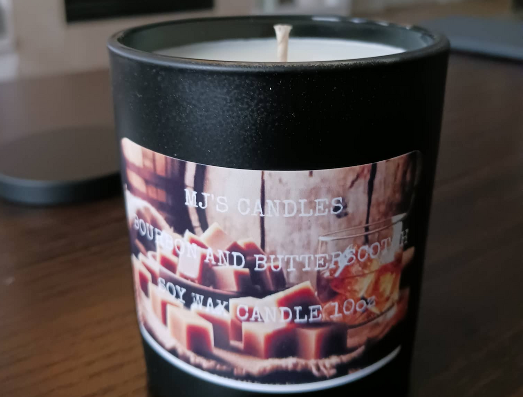 Bourbon and Butterscotch 10oz soy candle