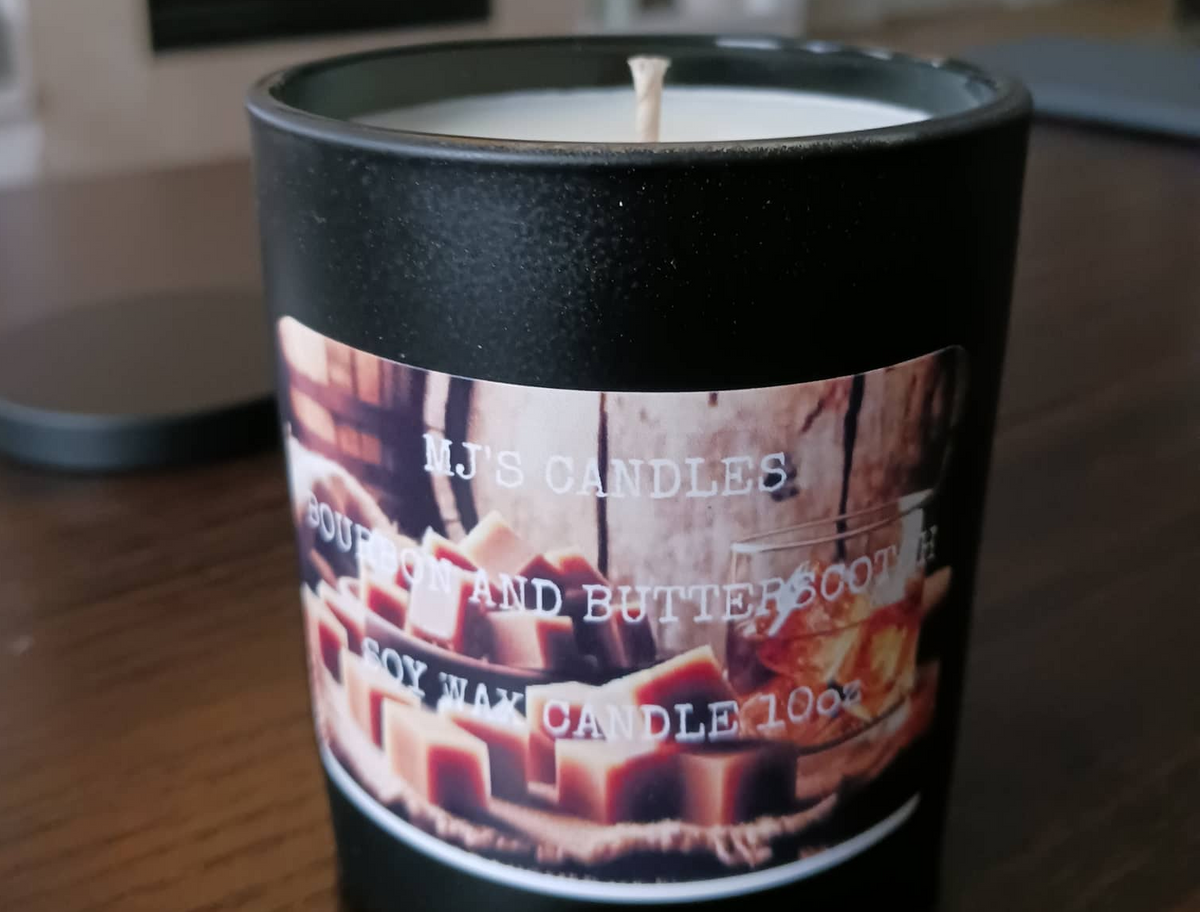 Bourbon and Butterscotch 10oz soy candle