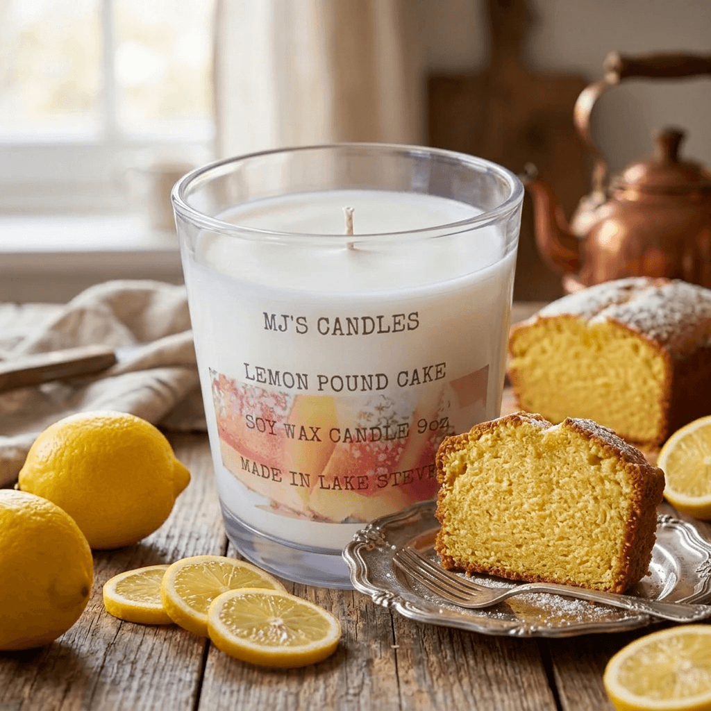 Lemon Poundcake 10oz soy Candle