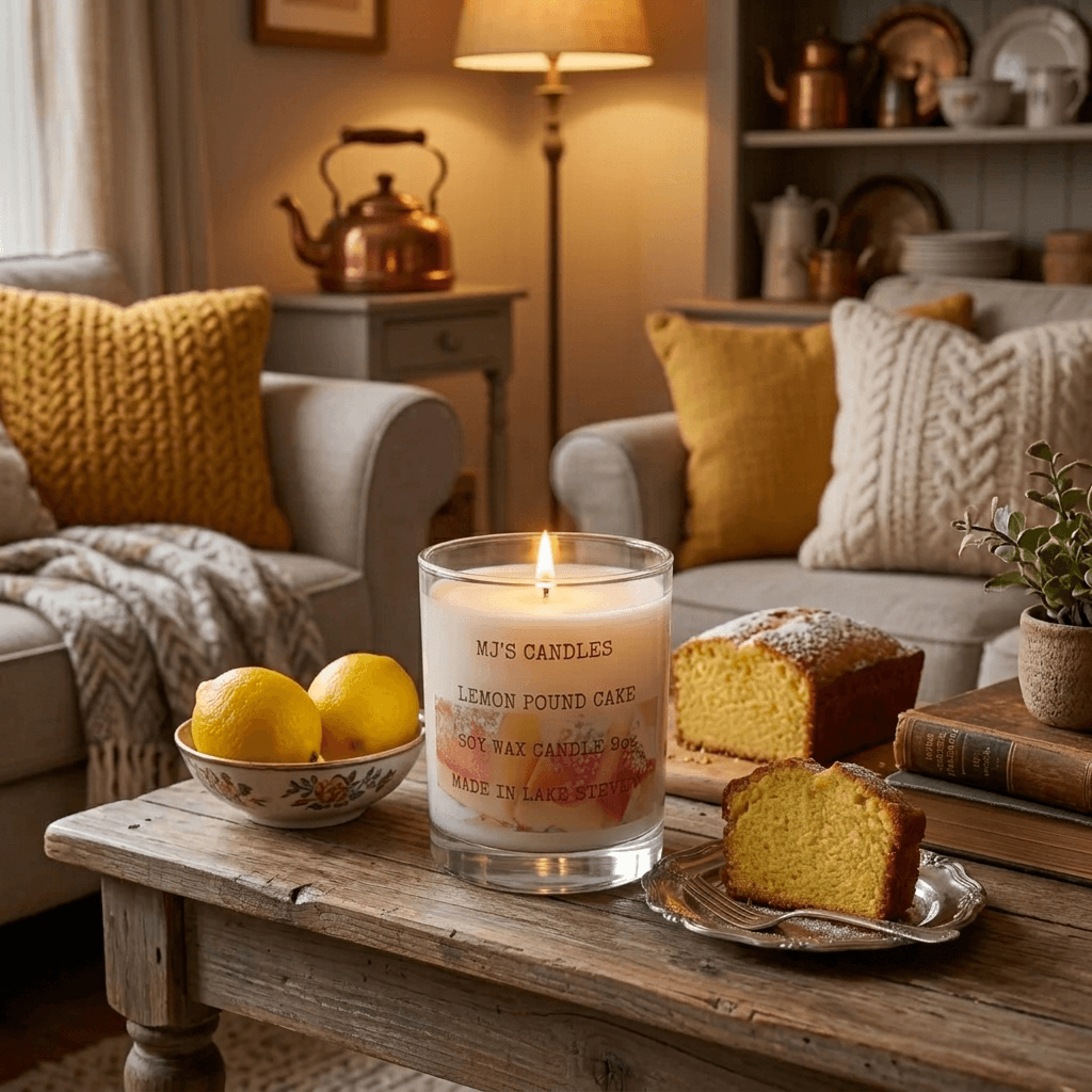 Lemon Poundcake 10oz soy Candle