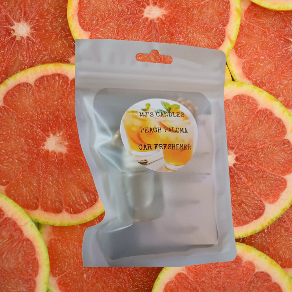 Peach Paloma car freshener
