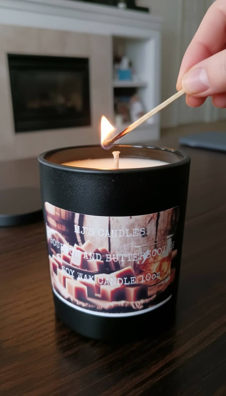 Bourbon and Butterscotch 10oz soy candle