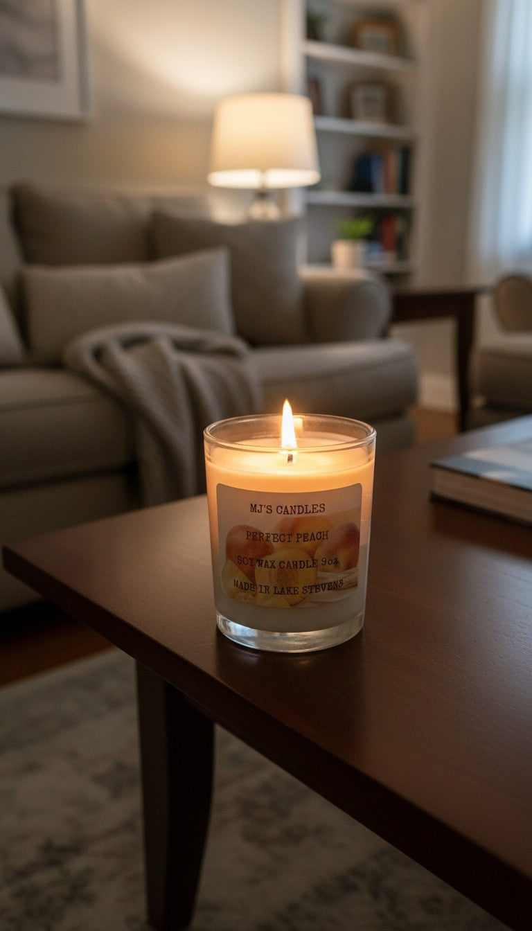 Perfect Peach 10oz soy candle