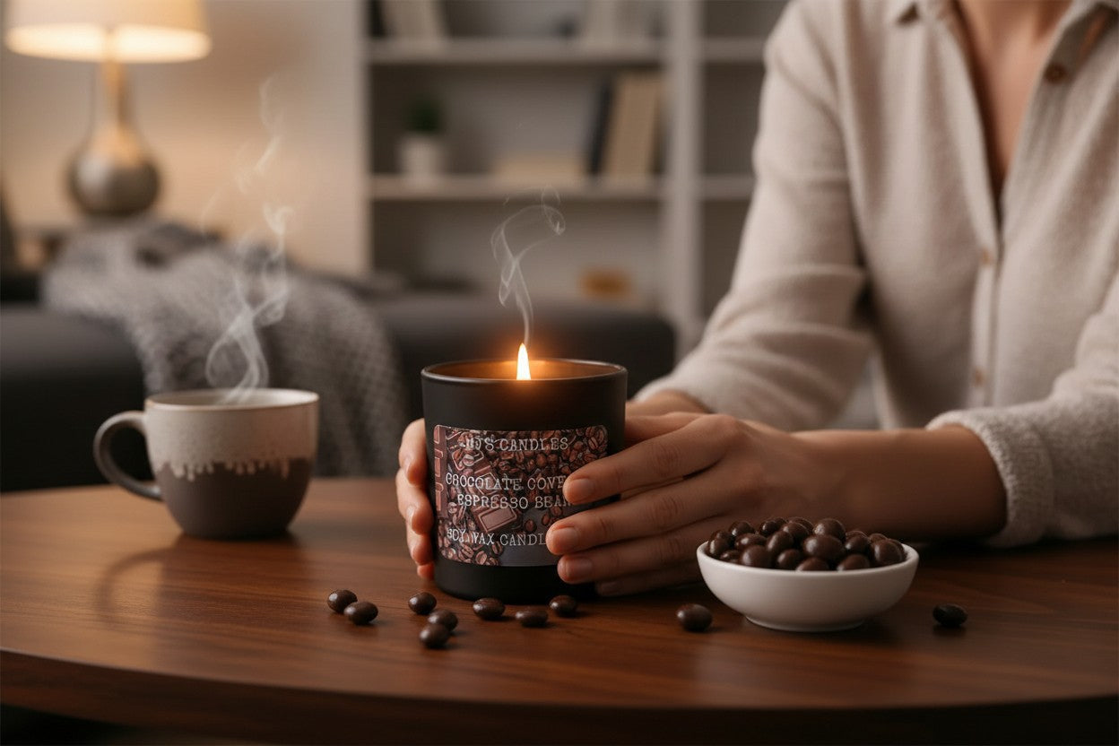Chocolate Covered Espresso Beans 10oz soy candle